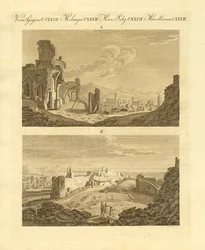 Ruinas de la antigua ciudad de Sagunto en España