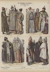 Trajes rusos, siglos XVII y XVIII