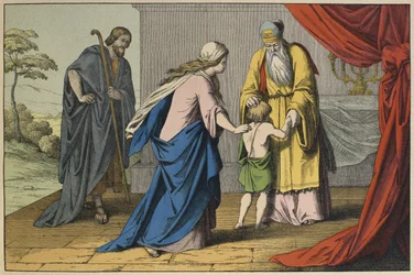 Samuel y Elí, ilustración de L