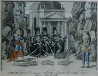 Escena de La flauta mágica de Wolfgang Amadeus Mozart
