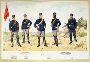 Soldados del ejército turco, c.1900
