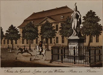 Estatua del General von Ziethen en Wilhelm Platz, Berlín