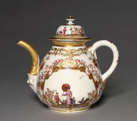 Tetera, Fábrica de Porcelana de Meissen, c.1723-24