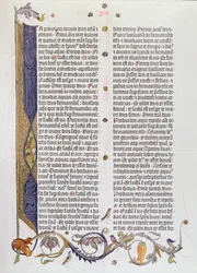 La Biblia de 36 líneas, impresa por Gutenberg (pergamino)