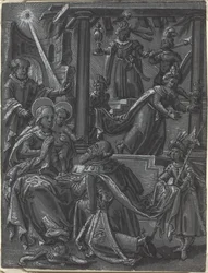 La Adoración de los Reyes [recto], c.1600 (dibujo a pluma y tinta)
