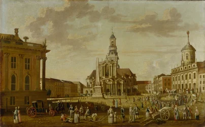 El Alter Markt con la Iglesia de San Nicolás y el Ayuntamiento, 1771