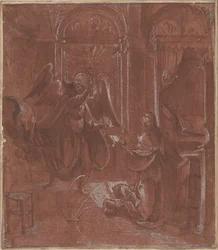 La Anunciación, c.1520 (pluma y tinta)