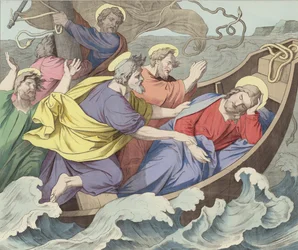 La tempestad en el mar