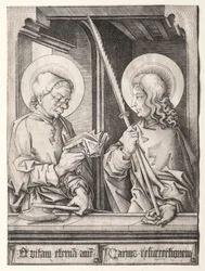 Los Doce Apóstoles en las ventanas góticas: San Matías y San Judas Tadeo