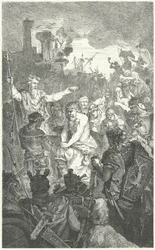 El bautismo de Clodoveo I, Rey de los Francos, 496