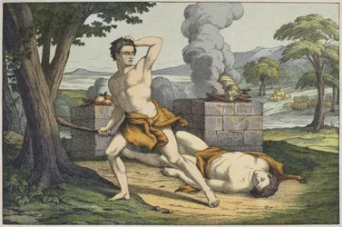 La muerte de Abel, ilustración de 