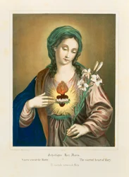 El sagrado corazón de María, publicado por Fr. Wentzel, Weissenburg, 1850