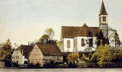 Vista de la iglesia de Bischwiller, Alemania