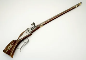 Carabina de rueda para la guardia personal (Trabanten) de Wolf Dietrich von Raitenau, Príncipe-Obispo de Salzburgo, c.1590