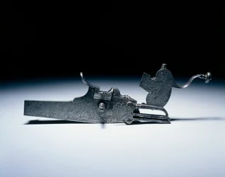 Cerrojo de rueda de un rifle de caza, c.1720-40
