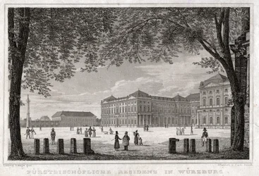 Wurzburgo (grabado, ca. 1850)