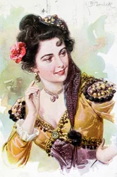 Zerlina de la ópera Don Giovanni de Wolfgang Amadeus Mozart (1756-91), c.1900