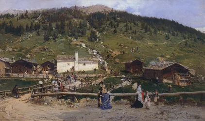 Santa Catalina en Valfurva, de Gerolamo Induno (1825-1890)
