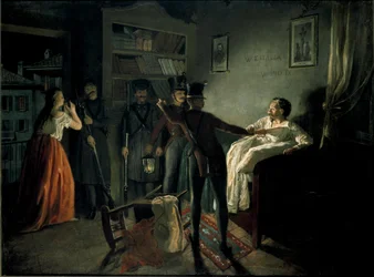 La detención del patriota Pietro Fortunato Calvi