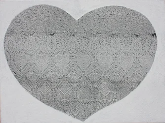 Heart Snow, 2023 (acrílico sobre lienzo)
