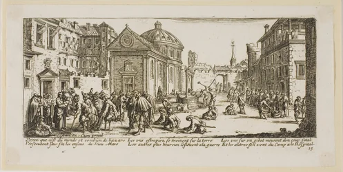 El Hospital, lámina quince de Las grandes miserias de la guerra