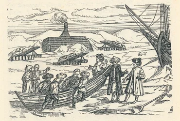 Barents en el Ártico: Cabaña en la que pasamos el invierno