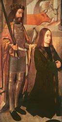 San Huberto y donante