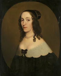 Retrato de Luisa Cristina, c.1650 (óleo sobre tabla)