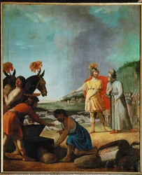 Judas Macabeo tras su victoria sobre las fuerzas sirias de Nicator (óleo sobre lienzo)
