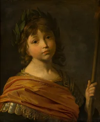 Retrato de Mauricio o Moritz, Príncipe Palatino (1621-1652) representado como Marte, cuando era niño, c.1625-35 (óleo sobre lienzo)