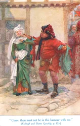 Come, thou must not be in this humour with me", ilustración de "Shakespeare