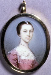 Retrato en Miniatura de Rachael Chumley, c.1749