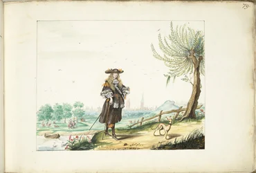 Moses ter Borch en el campo a las afueras de Zwolle