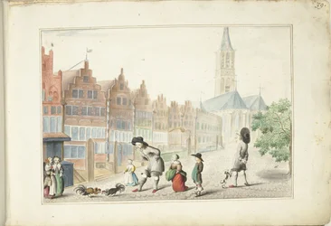 Pelea de gallos en la Sassenstraat de Zwolle