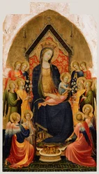 Madonna y Niño con ángeles músicos, c. 1410