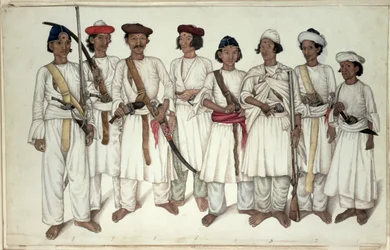Ocho Gurkhas, 1815