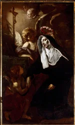 Santa Rita de Cascia en éxtasis