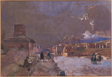 Italia, La Calle de las Tumbas en Pompeya
