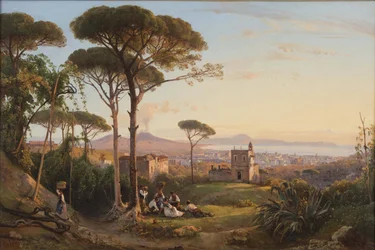 Nápoles visto desde La Conocchia, 1844
