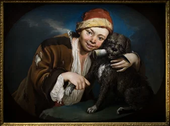 Niño con perro