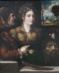 Judith con la cabeza de Holofernes, Giacomo Bertucci, conocido como Jacopone da Faenza (óleo sobre lienzo)