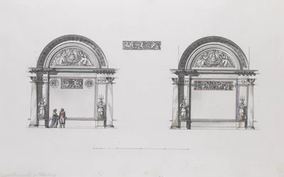 Diseño para el Palacio Sheremetev, Ostankino, c. 1796