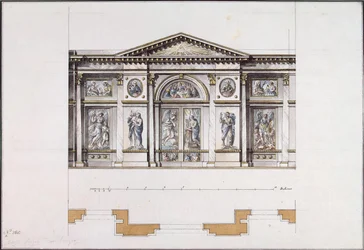 Iconostasio en el Convento Smolny de la Resurrección en San Petersburgo, 1780s