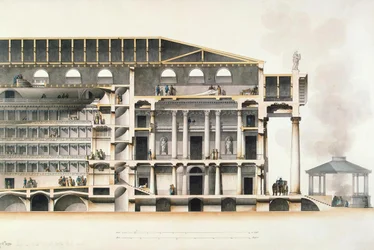 El Teatro Imperial Bolshoi Kamenny de San Petersburgo, principios del siglo XIX