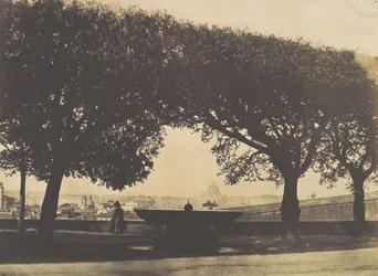 Vista desde la Academia Francesa en la Villa Medici, ca. 1852
