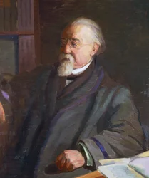 Retrato de Cesare Lombroso (1835-1909), antropólogo y criminólogo italiano, por Giacomo Grosso (1860-1938)