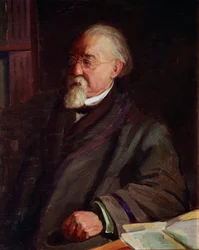 Retrato de Cesare Lombroso (1835-1909), antropólogo italiano