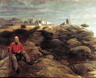 Risorgimento: «El patriota italiano Giuseppe Garibaldi en la isla de Caprera». Fechas de vida del artista: 1853-1920. 1867, Milán, Museo Nazionale del Risorgimento.