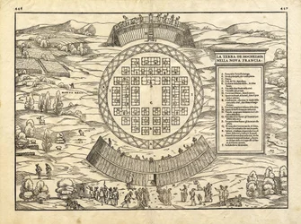 La tierra de Hochelaga en Nueva Francia