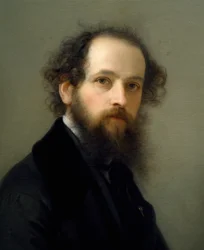 Autorretrato de Giacomo Trecourt (1812-1882), óleo sobre lienzo
